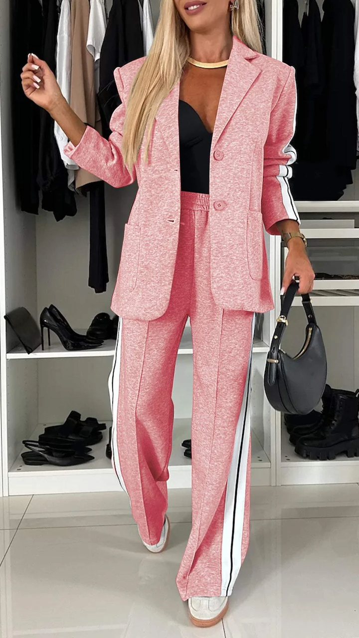 BRIELLE – SPORT LUXE BLAZER & JOGGER SET