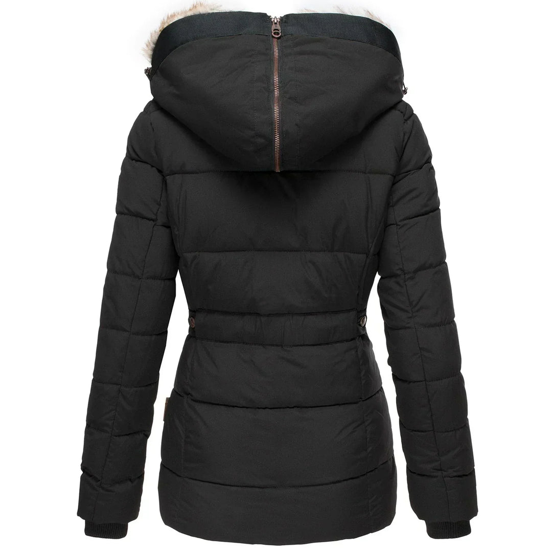 Brigitte - Chic Down Jacket with Fur Lining