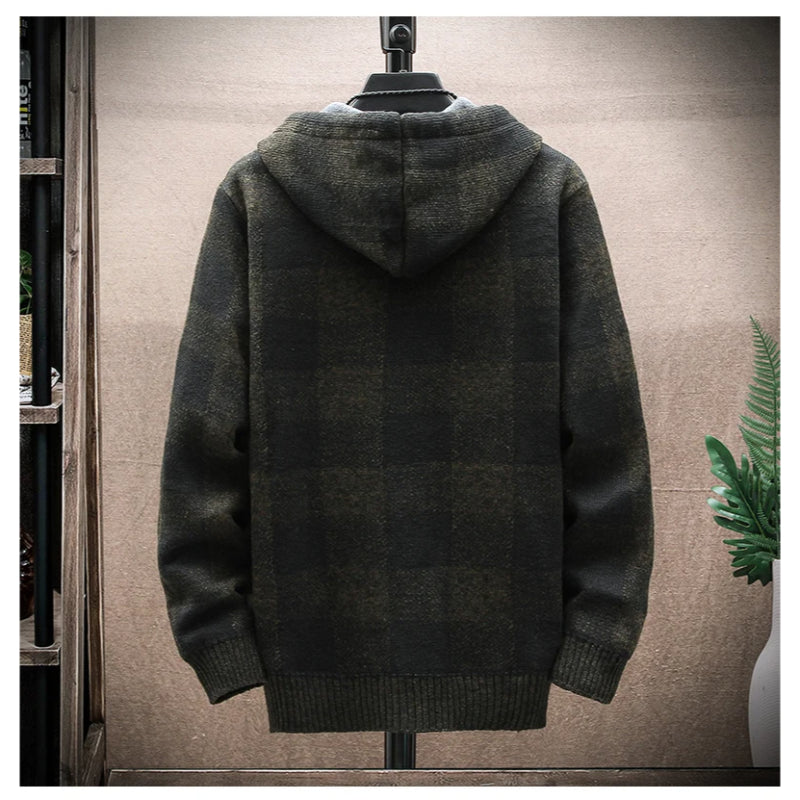 HARRINGTON OXFORD | CHECKERED ZIP HOODIE FOR MEN