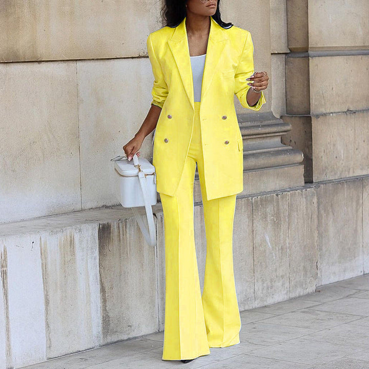 Two-Piece Women's Set | Blazer & Flared Pants