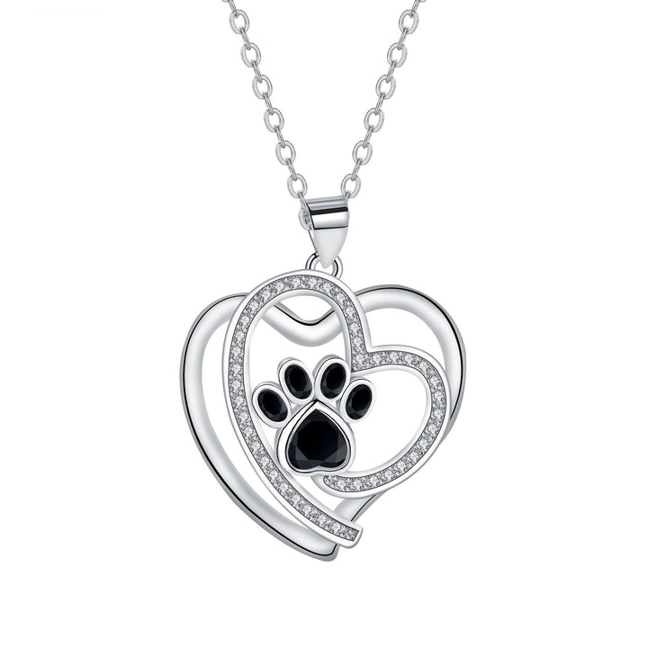 Cute Paw Print Clavicle Necklace