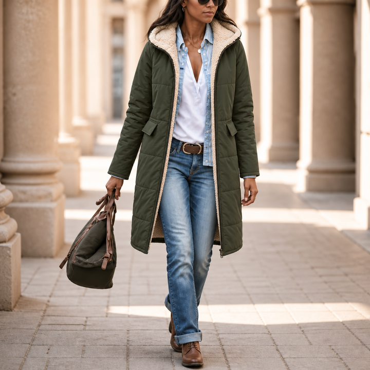 Clara | Sherpa Jacket with Warm Lining and Wind-Protected Comfort