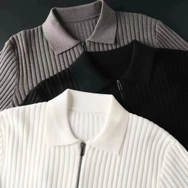 Maximilian | Modern and Elegant Zipper Sweater