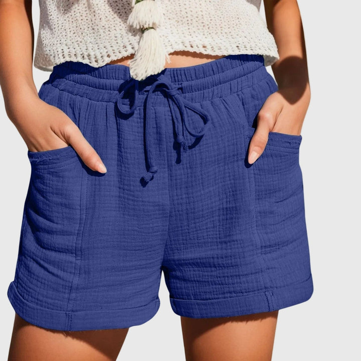 Maya Elegant Shorts for Women, view 2 - Elena Harper