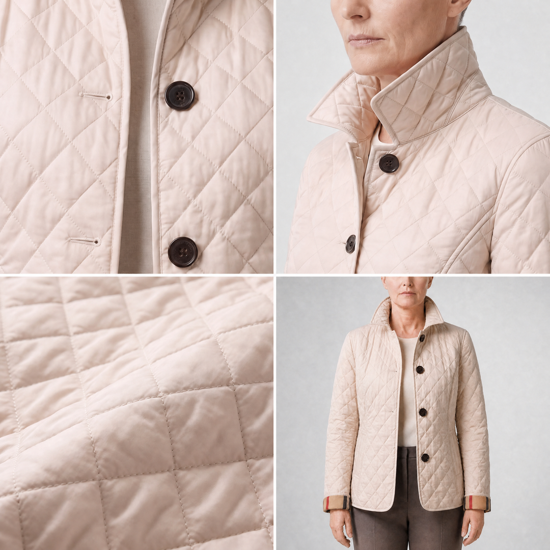 Isabella | Elegant Quilted Jacket with Classic Button Closure