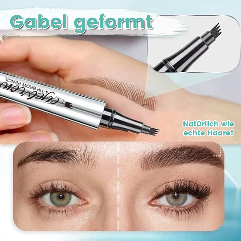 BrowSculpt™ – Waterproof 3D Eyebrow Pencil with Quad Tip for Precise Styling [50% Off]