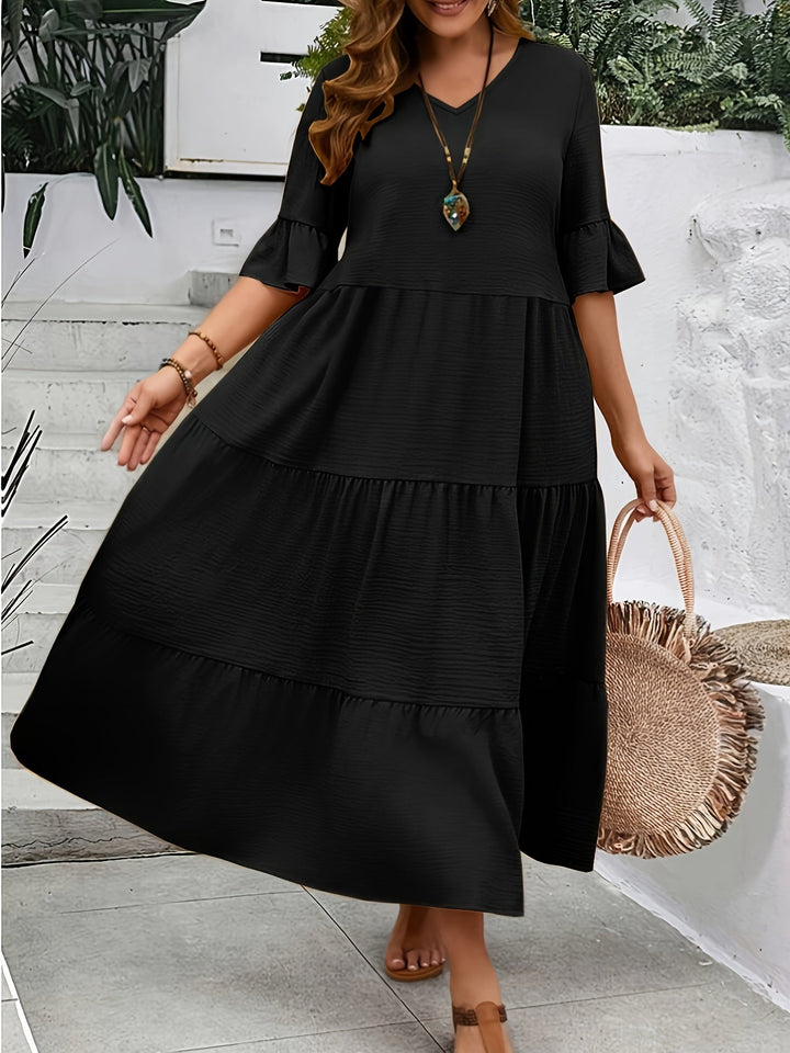 Serena Graceful Flowy Dress - Elena Harper