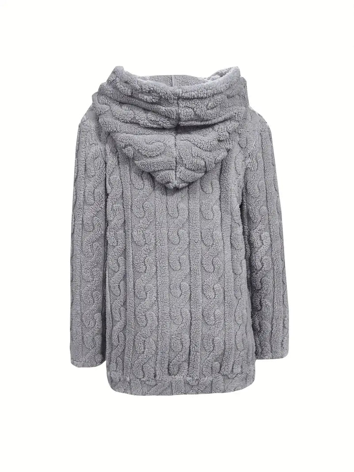 Ganka - Long Sleeve Hoodie with Zipper