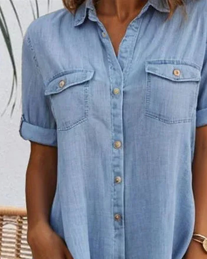 Jessica | Relaxed Button Shirt Dress