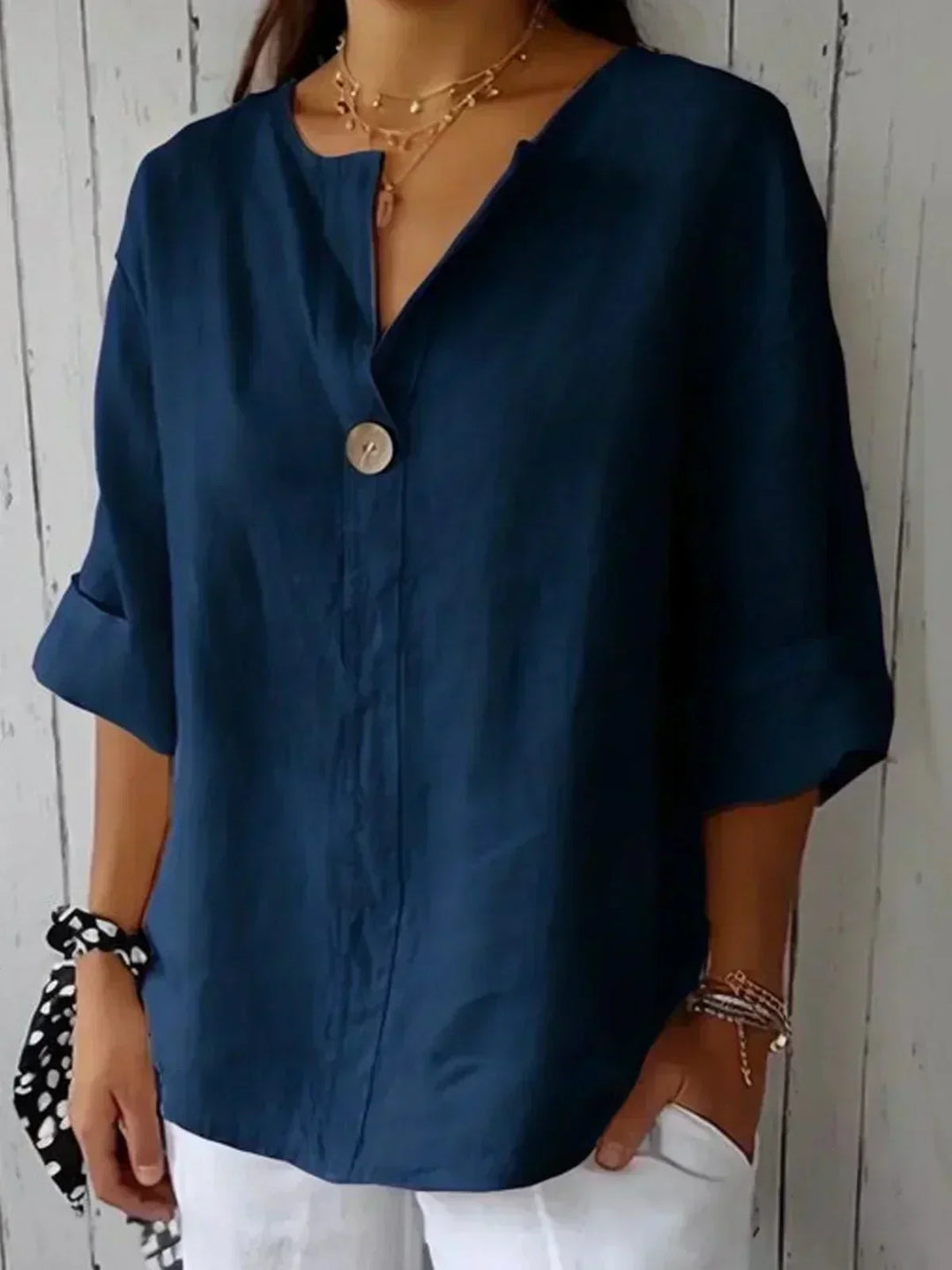 Zamma Top V-Neck Relaxed - Elena Harper