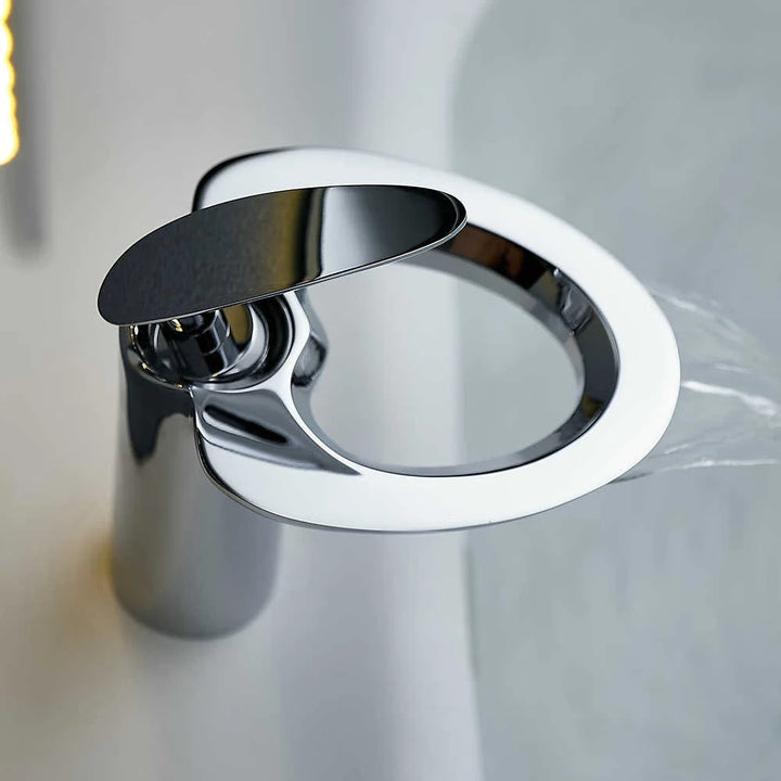 Copperflow Waterfall Bathroom Faucet, Single Hole - Elena Harper