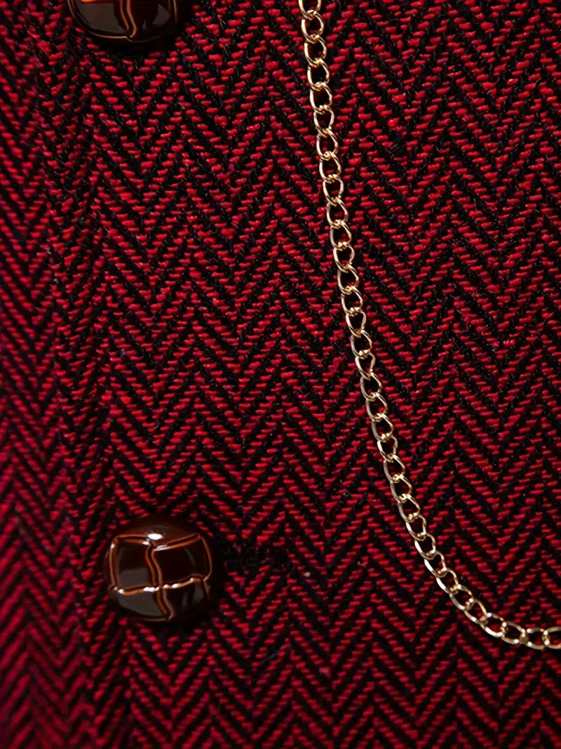 Ferry Single-Breasted Waistcoat with Lapels, view 10 - Elena Harper