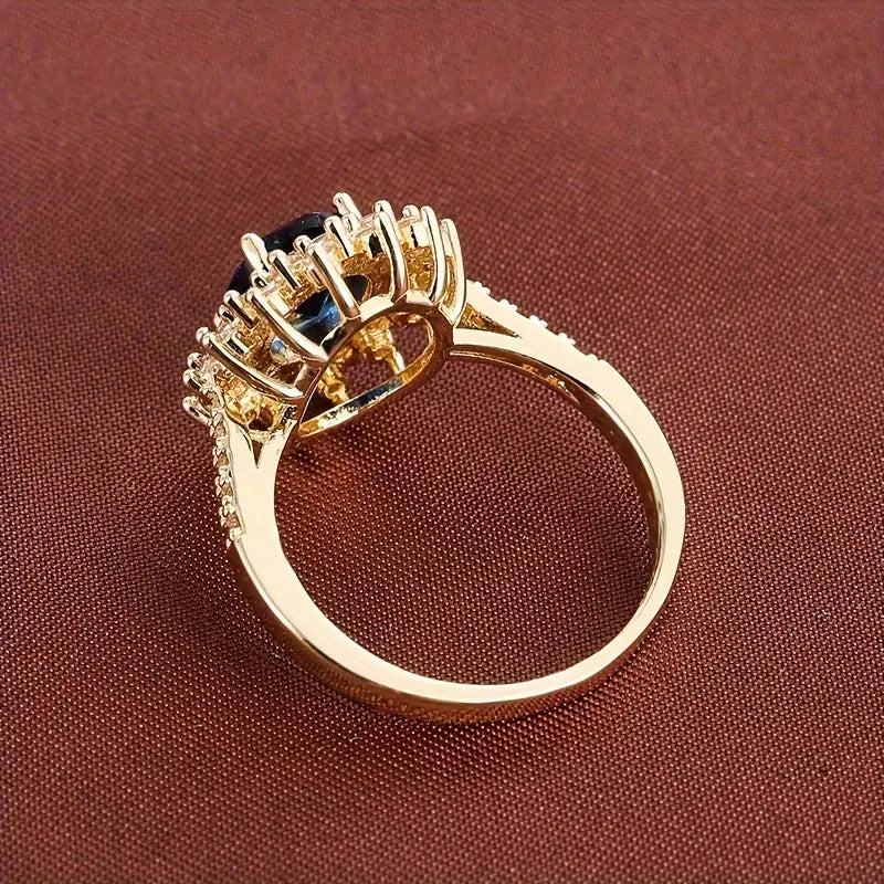 Verena Saphirae Ring White Gold, view 3 - Elena Harper