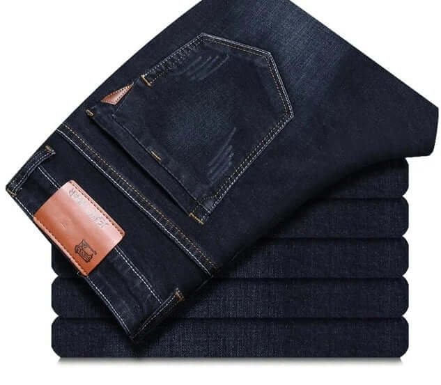 Men's Straight Leg Jeans - Durable Denim
