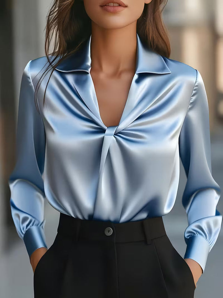 Leylah - Elegant Long Sleeve Blouse