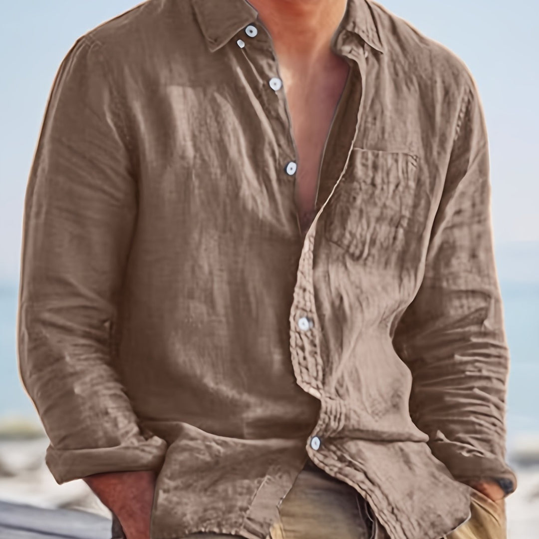 Cotton Shirt for Men - Elena Harper