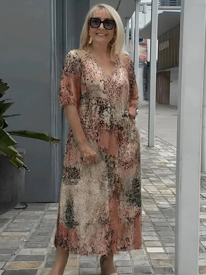 Susan Carefree Boho Midi Dress - Elena Harper