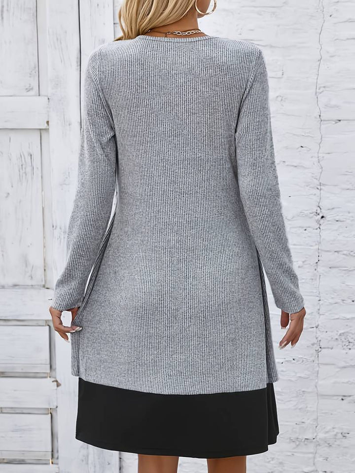 Shirahoshi - Autumn And Winter Round Neck Two-Piece Suit