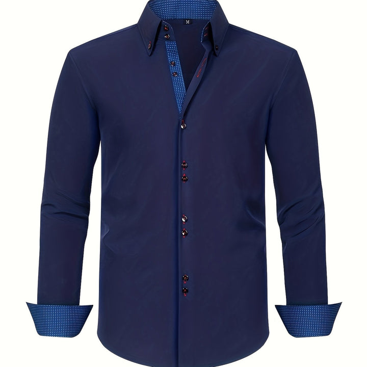 ALBERTO | LIGHT ELEGANT SHIRT WITH CONTRAST DETAILS
