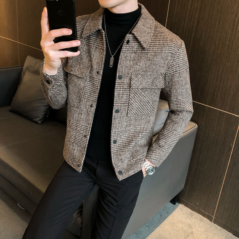Men's Versatile Plaid Shirt Jacket - Stylish & Comfortable Outerwear