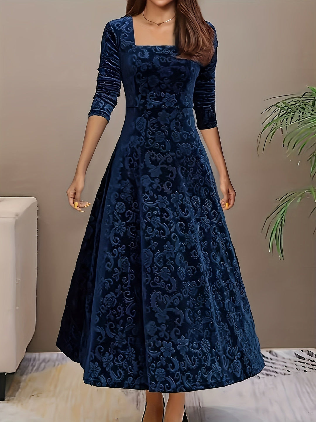 Elegant Velvet Dress Nicola - Elena Harper