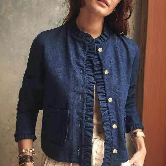 Women's Layered Top Workwear Style - Retro and Loose