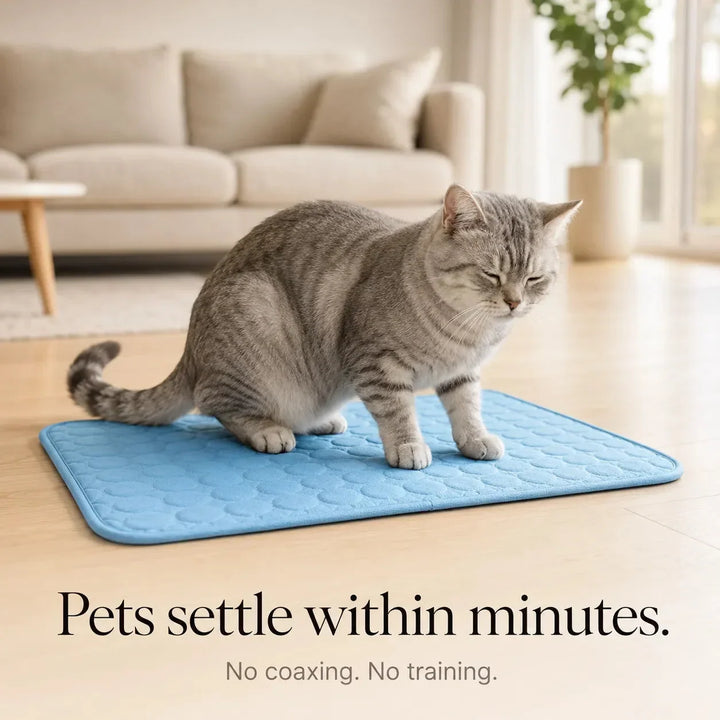 Coolabee Cooling Mat for Dogs & Cats, No-Freeze Washable Pet Pad - Elena Harper