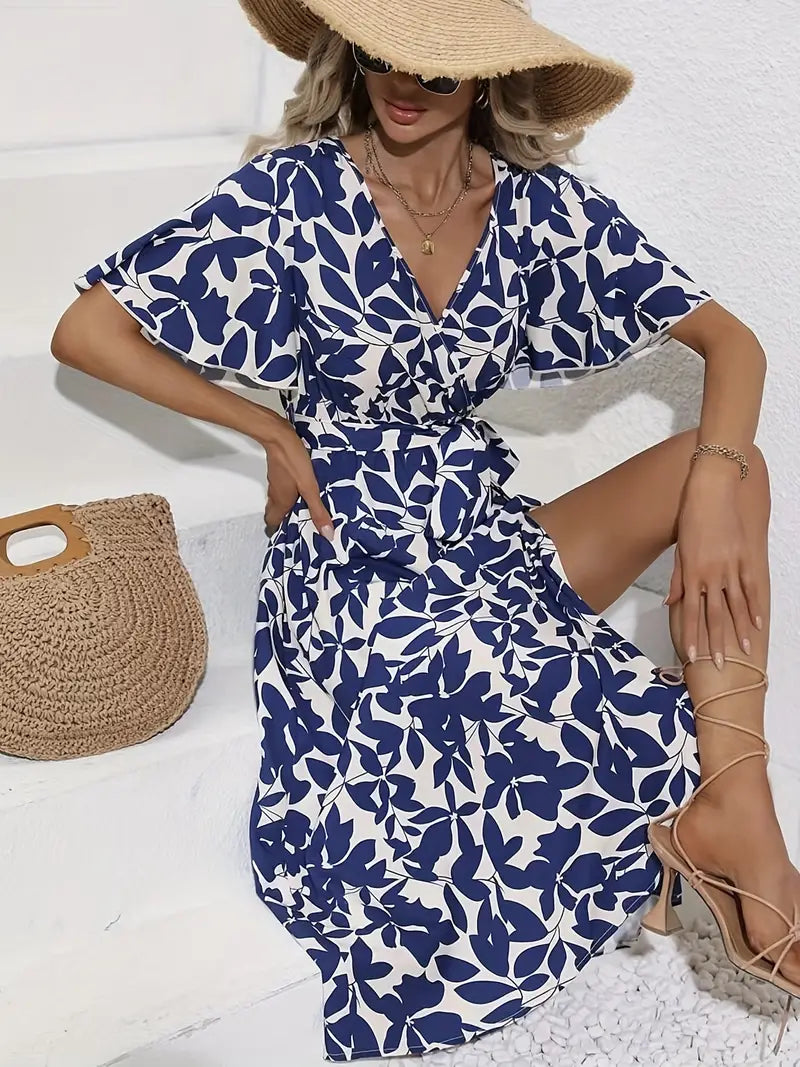 Lara Floral Charm Dress, view 5 - Elena Harper