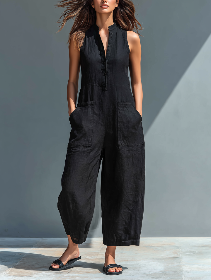 SLEEVELESS JUMPSUIT FOR WOMEN