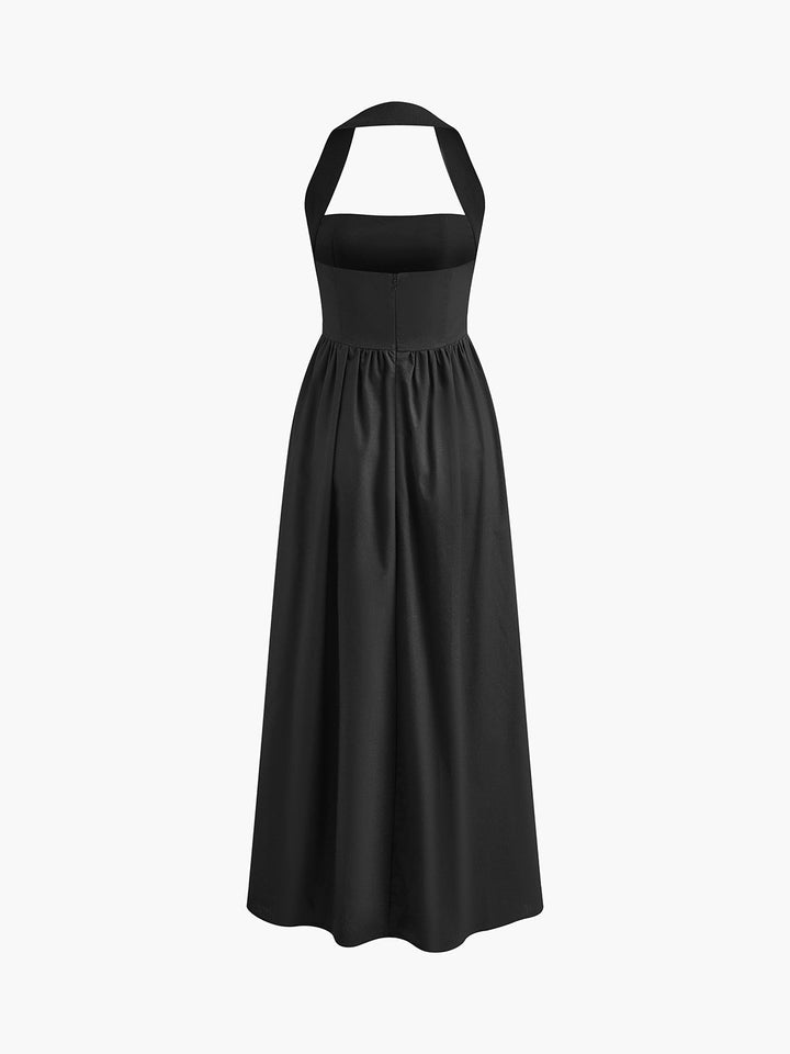 A-Line Dress with American Neckline - Elena Harper
