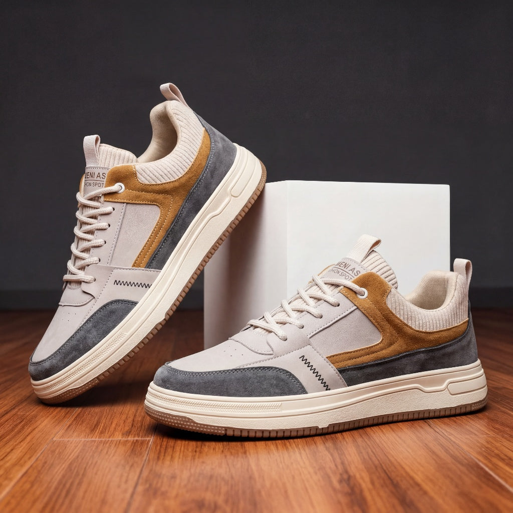 ELENA HARPER™  |  LEATHER SLIP-ON SNEAKERS FOR MEN