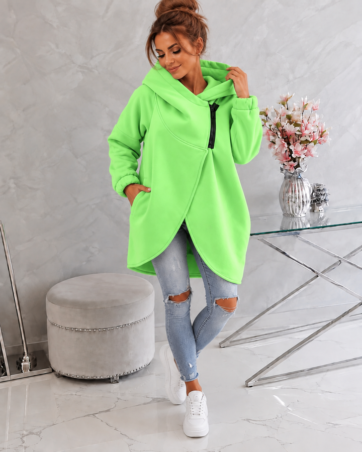 Tina™ | Comfortable Vest with Hood and Zipper