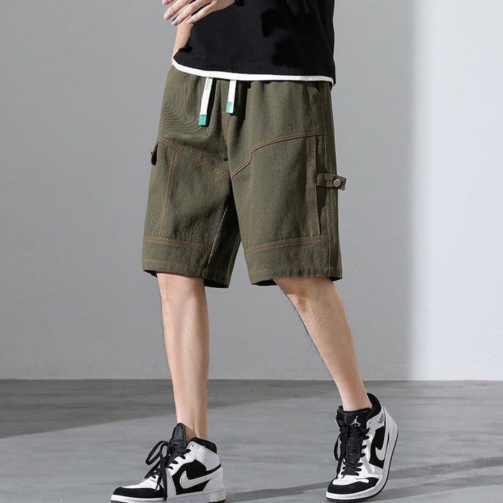 Men's Urban Style Contrast Stitching Shorts - Mateo