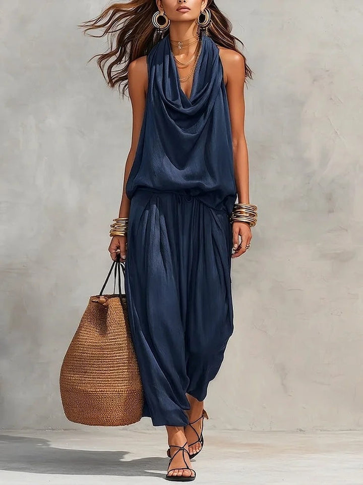 Yuna™ | Elegant Draped Two-Piece Set