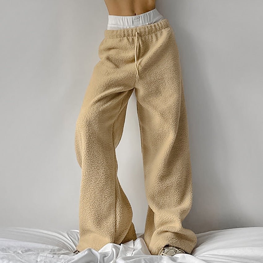 Amelia | Luxurious and Soft Women's Fleece Pants with Wide Leg