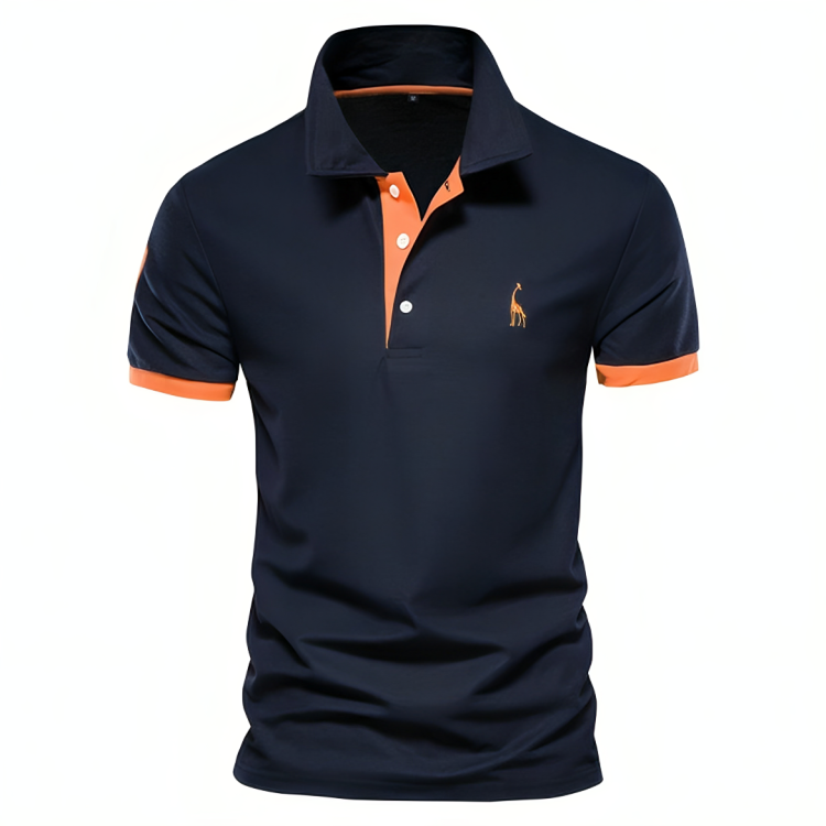 Felix Modern and Comfortable Men's Slim Fit Polo Shirt, view 2 - Elena Harper