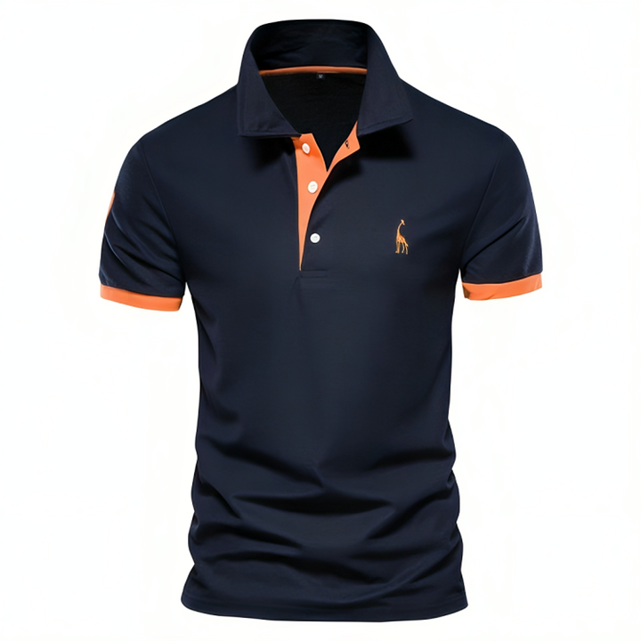 Felix Modern and Comfortable Men's Slim Fit Polo Shirt, view 2 - Elena Harper