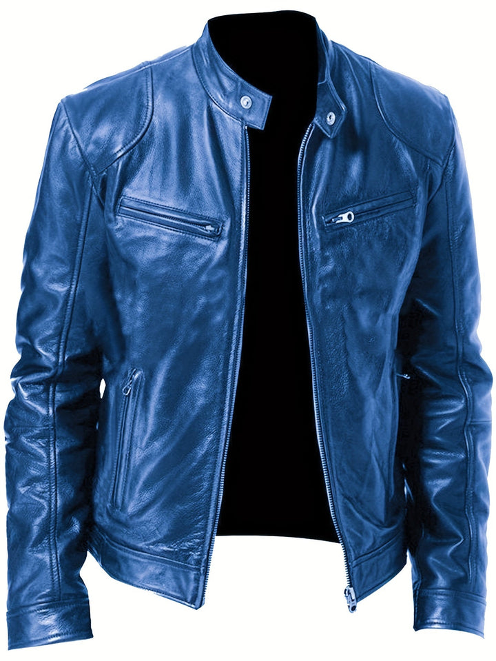 LAURENT MONACO | HIGH COLLAR ZIPPER JACKET FOR MEN