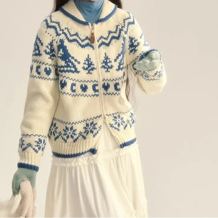 Sadie | Women's Fair Isle Hooded Jumper