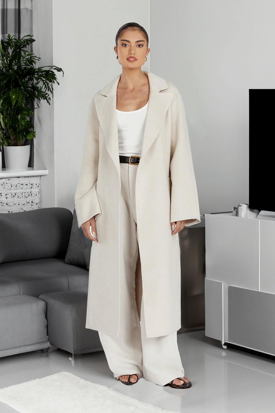 Winter Coat with Lapel