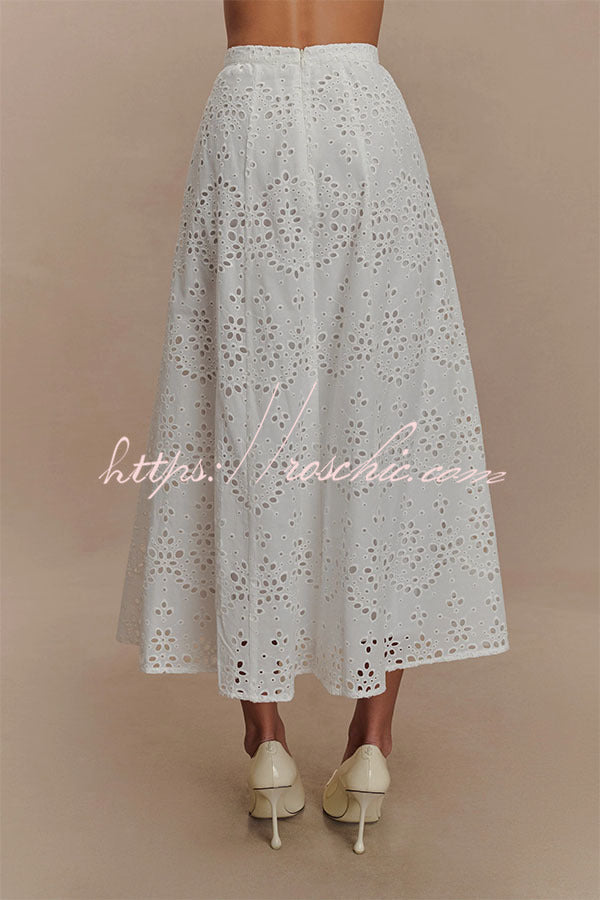 Marina Elegant Broderie Anglaise Set