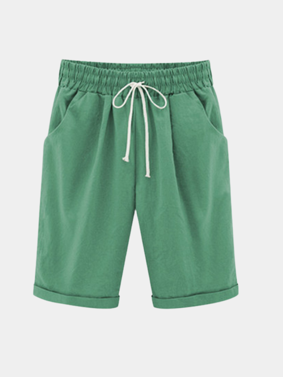 Timeless Cotton Shorts for Women, view 10 - Elena Harper