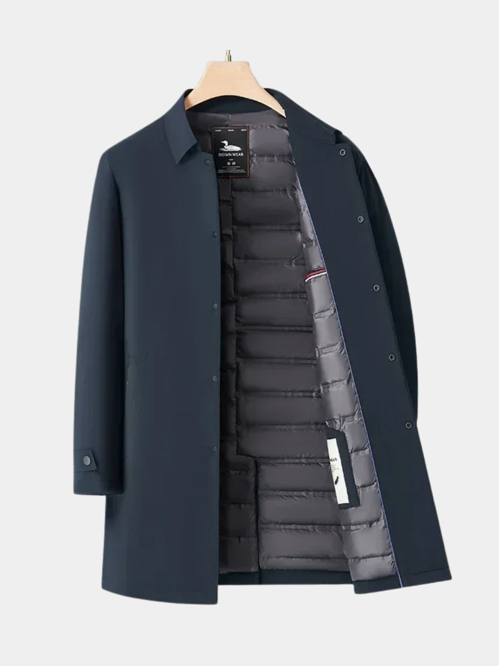 Insulated Trench Coat for Men - Elena Harper