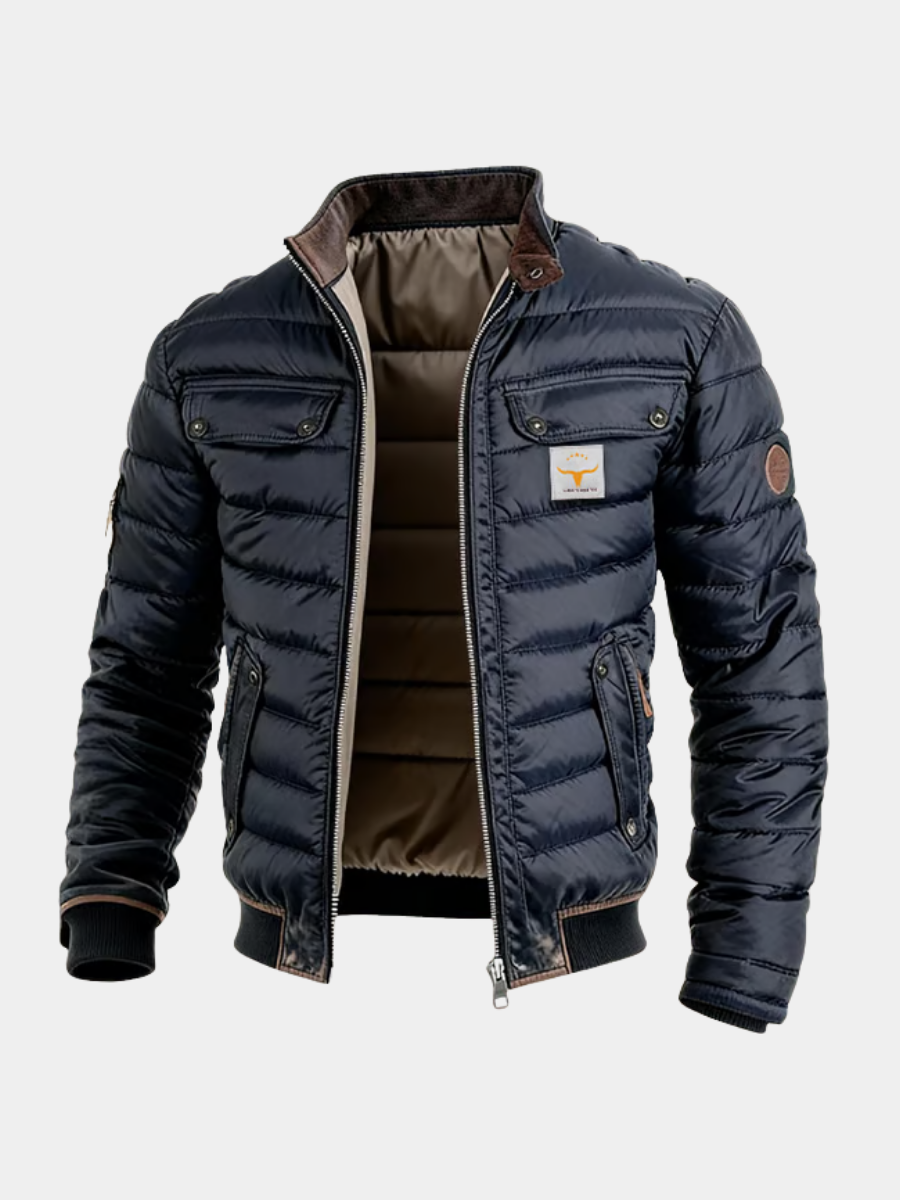 Atlas Insulated City Jacket with Flexible Warm Build for Men - Elena Harper