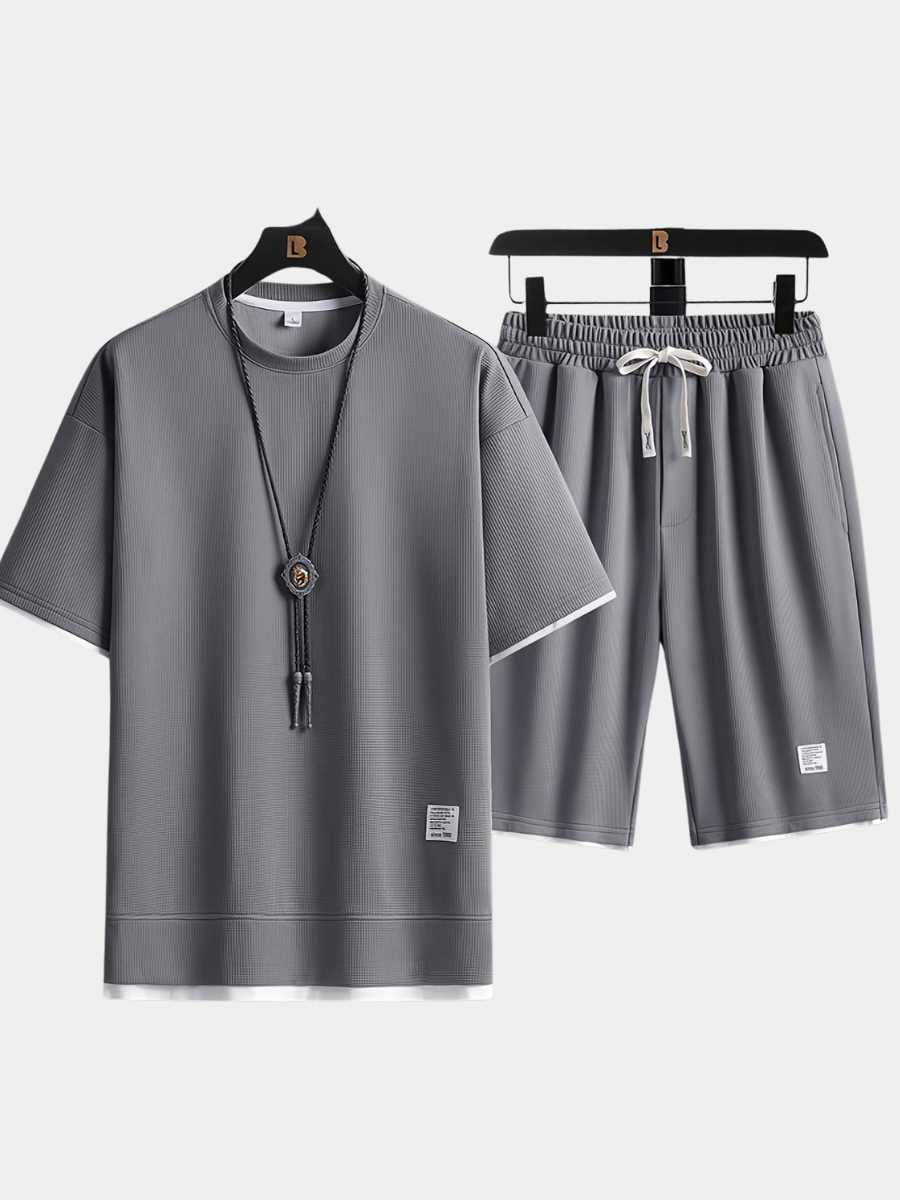 ELENA HARPER™  |  WAFFLE LOUNGE SET FOR MEN
