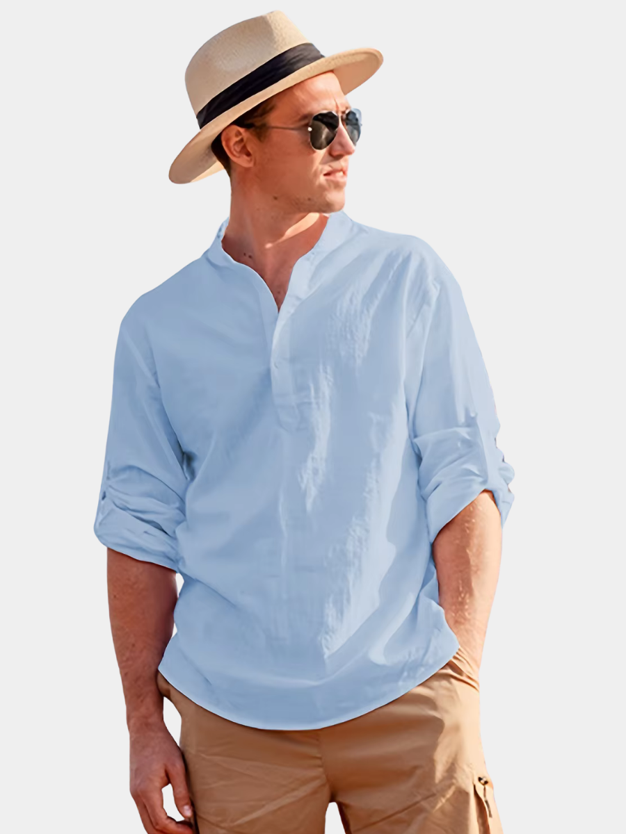 Summer Linen Shirt for Men - Elena Harper