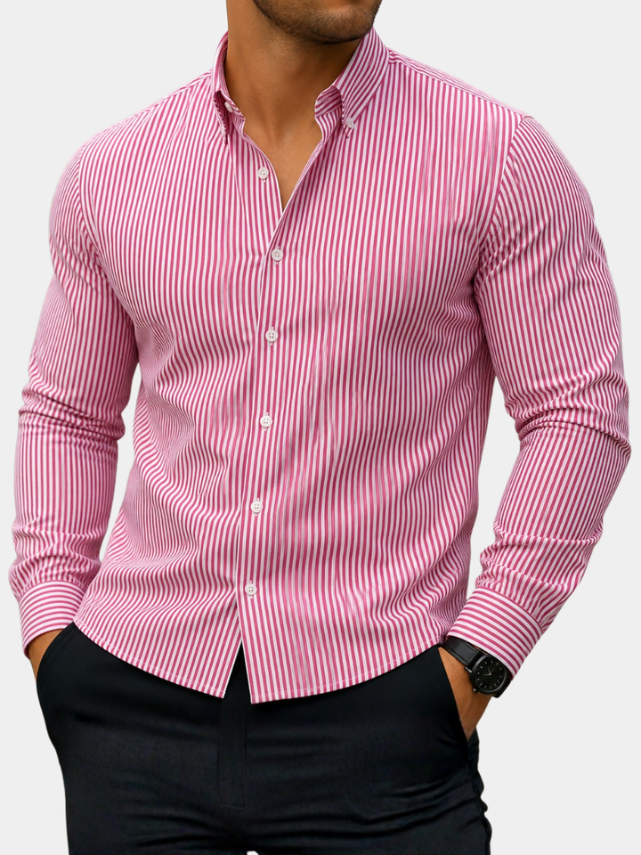ELENA HARPER™  |  ELEGANT STRIPED SHIRT FOR MEN