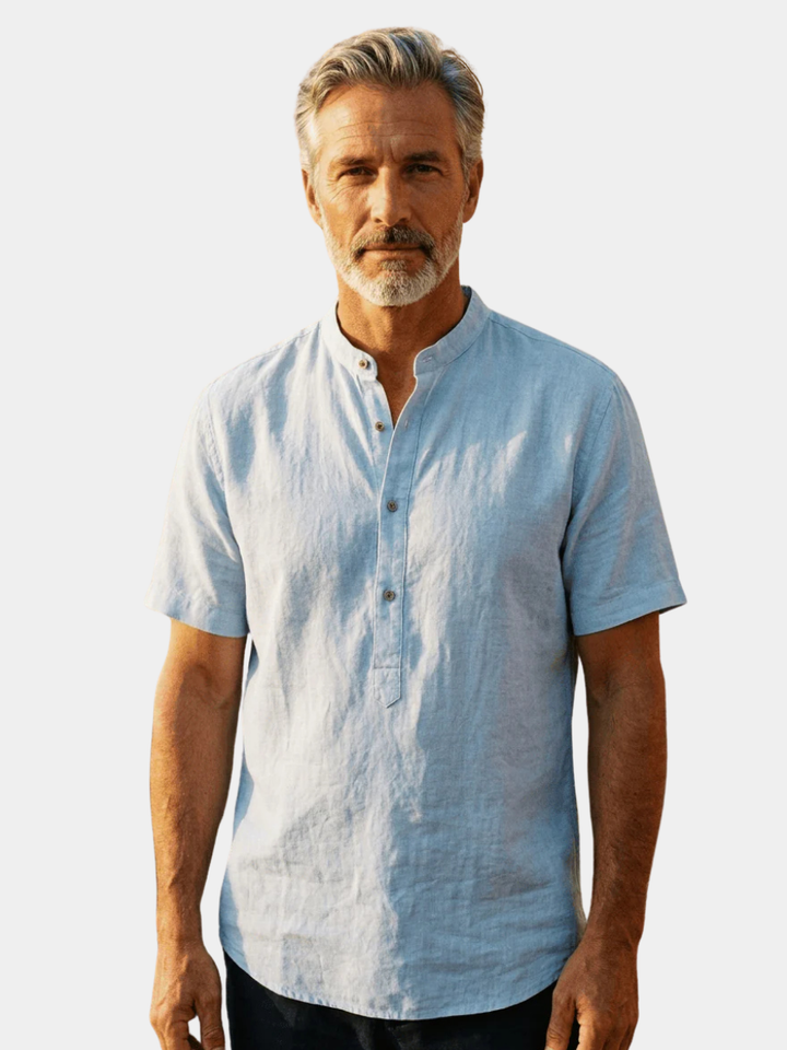 ELENA HARPER™  |  MEN'S MAO COLLAR SHIRT