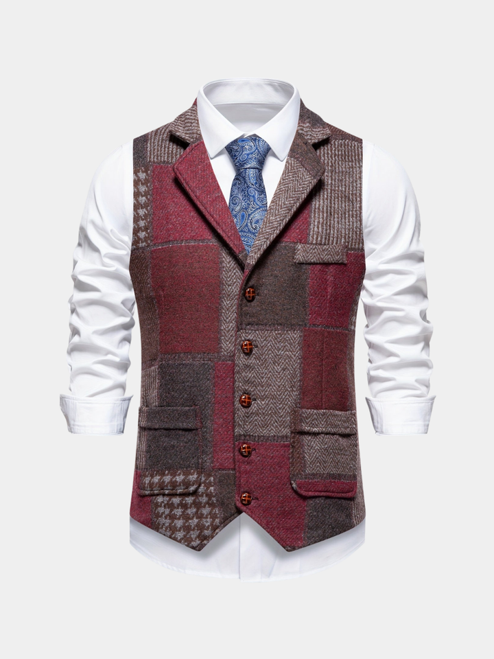 LAURENT MONACO | FORMAL TWEED VEST FOR MEN