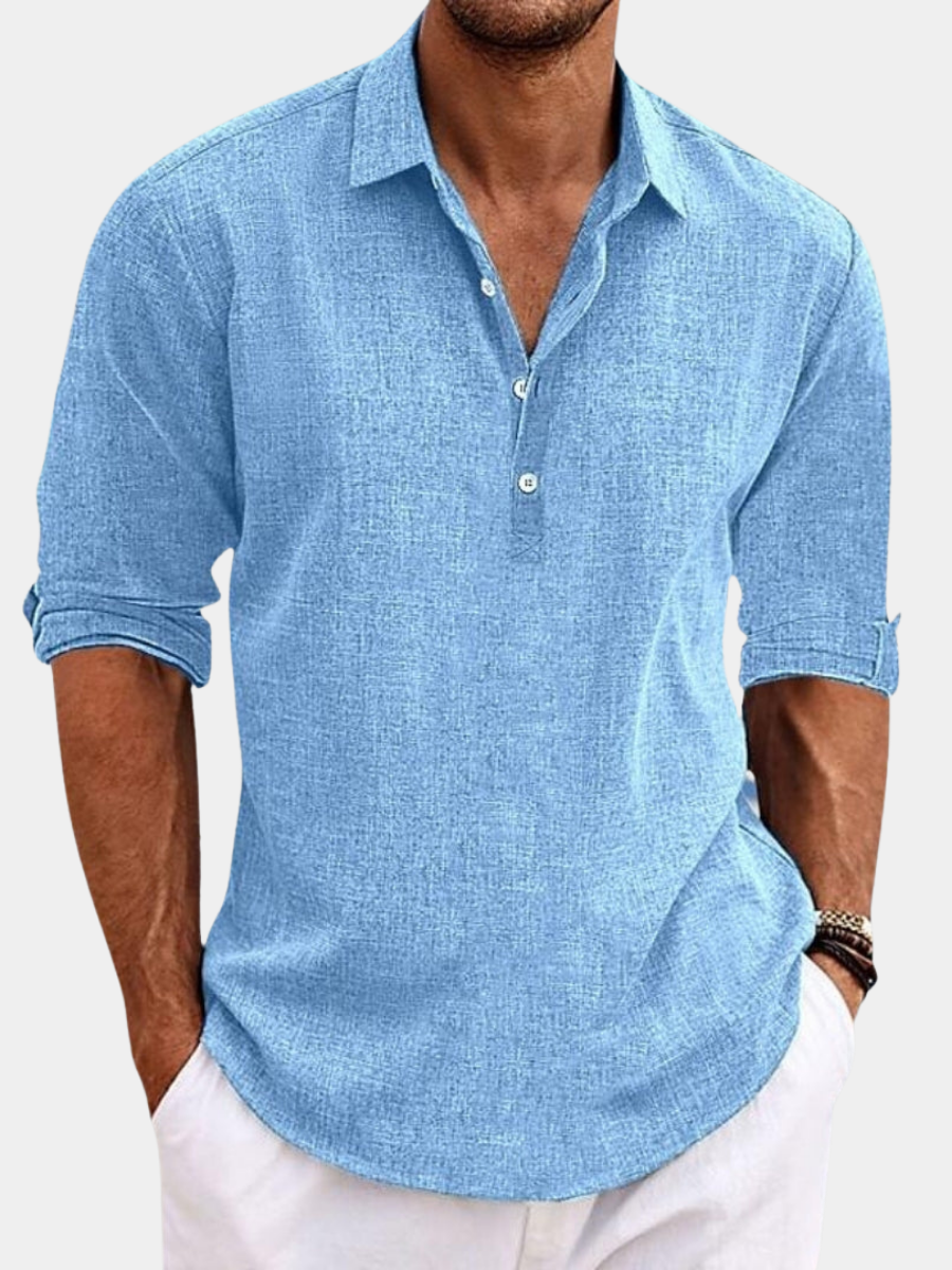 ELENA HARPER™  |  SUMMER LINEN SHIRT FOR MEN
